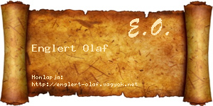 Englert Olaf névjegykártya